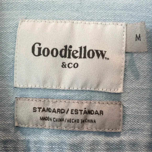 Men’s pearl snap button down denim shirt - Picture 2 of 3